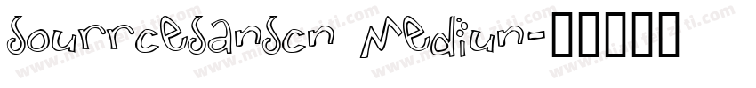 sourrcesanscn Mediun字体转换
